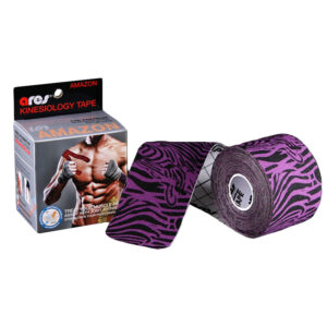 Кінезіо тейп Ares Amazon Zebra Чорно-фіолетова зебра 5см * 5м