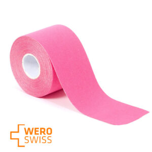 Кінезіо тейп Wero Swiss® Performance рожевий 5см*5м