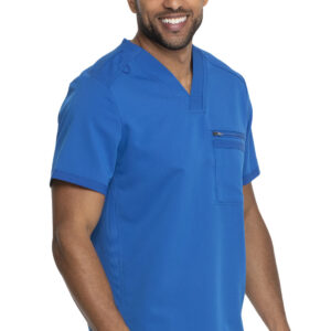 Футболка чоловіча з V-подібним вирізом, колір: королівський синій, розмір S