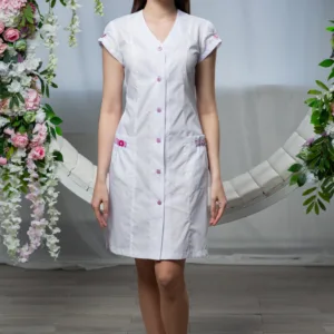 Халат медичний "Кристал" жіночий білий рукав крило розм (164-80-84) тк600 Кп Озд