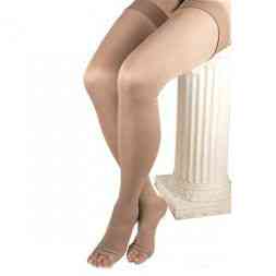 Панчохи медичні "BASIS MEDIKA"1 клас компресії, довгі, відкриті, темно бежеві розмірM