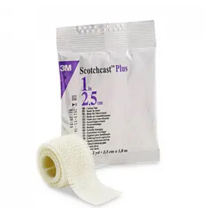Жорсткий бинт для іммобілізації Scotchcast плюс, 2,5 см*1,8м, білий, 