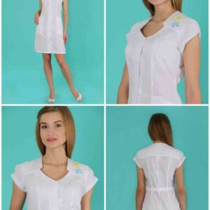 Халат медичний " Медея" жіночий білий рукав крило розм (164-84-88) тк600 Кп