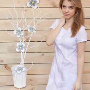 Халат медичний "Селена" жіночий білий розм (164-88-92) тк600 Сп