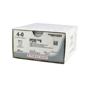 ПДС-ІІ (PDS-II) 4-0 колюча модифікована Тапер Поінт (Taper Point) 13 мм, 1/2кола, фіолетовий 45см, 1шт.