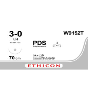 ПДС-ІІ (PDS-II) 3-0 колюча модифікована Тапер Поінт (Taper Point) 40 мм, 1/2кола, фіолетовий 70см, 1шт.