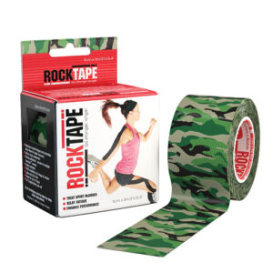 Кінезіо тейп Rock Tape Design Зелений Камуфляж 5см*5м