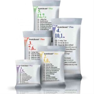 Жорсткий бинт для іммобілізації Scotchcast плюс, 10,1 см*3,6м, зелений, 