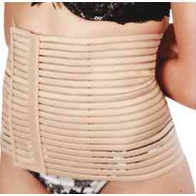 Бандаж післяопераційний (з ребрами жорсткості) порістий беж. розмір 6