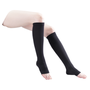 Гольфи медичні "BASIS MEDIKA" 1 клас компресії, довгі, відкриті, чорні, р.L