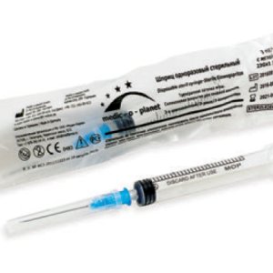 Шприц HAYAT туберкуліновий з фікс.голк. та прокл. (3-комп) 1мл, 250шт/уп,стер