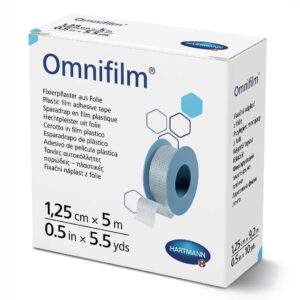 Пластир фіксуючий з прозорої плівки Omnifilm 1,25см х 5 м, 1шт/уп