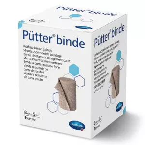 Бинт еластичний Путербінд (Putterbinde) 8см*5м, 1шт/уп
