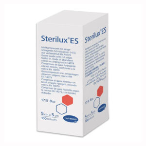 Марлеві серветки Sterilux® ES, 7,5см х 7,5см, нестерильні, 100шт/пак