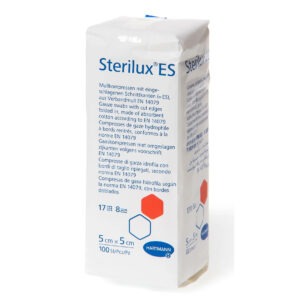 Марлеві серветки Sterilux® ES, 5см х 5см, нестерильні,100 шт/пак.