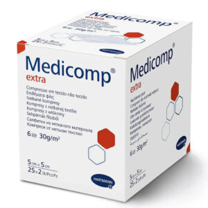 Серветка з нетканного матеріалу Medicomp extra 5см х 5 см, 2шт. в пакунку