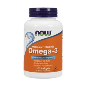 Омега 3 NOW FOODS Omega-3 Moleculary Distilled - 100 softgels