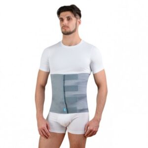 Бандаж післяпологовий післяопераційний (широкий), Алком 2023, розмір 3 (сірий)