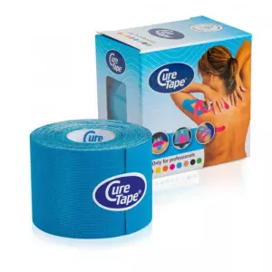 Кінезіо тейп CureTape Standart 5m х 5cm синій