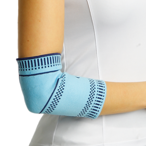 Бандаж трикотажний на ліктьовий суглоб, синій, р.L