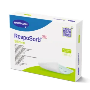 Силіконова пов'язка з суперабсорбуючим полімером RespoSorb® Silicone 20см х 20см, 10шт/уп