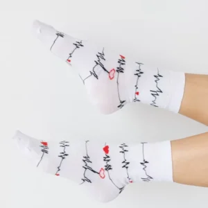 Медичні шкарпетки з принтом Кардіо (41-44)